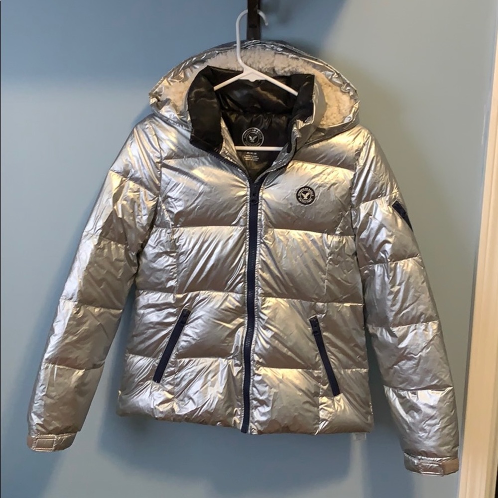 AE Metallic Puffer Jacket